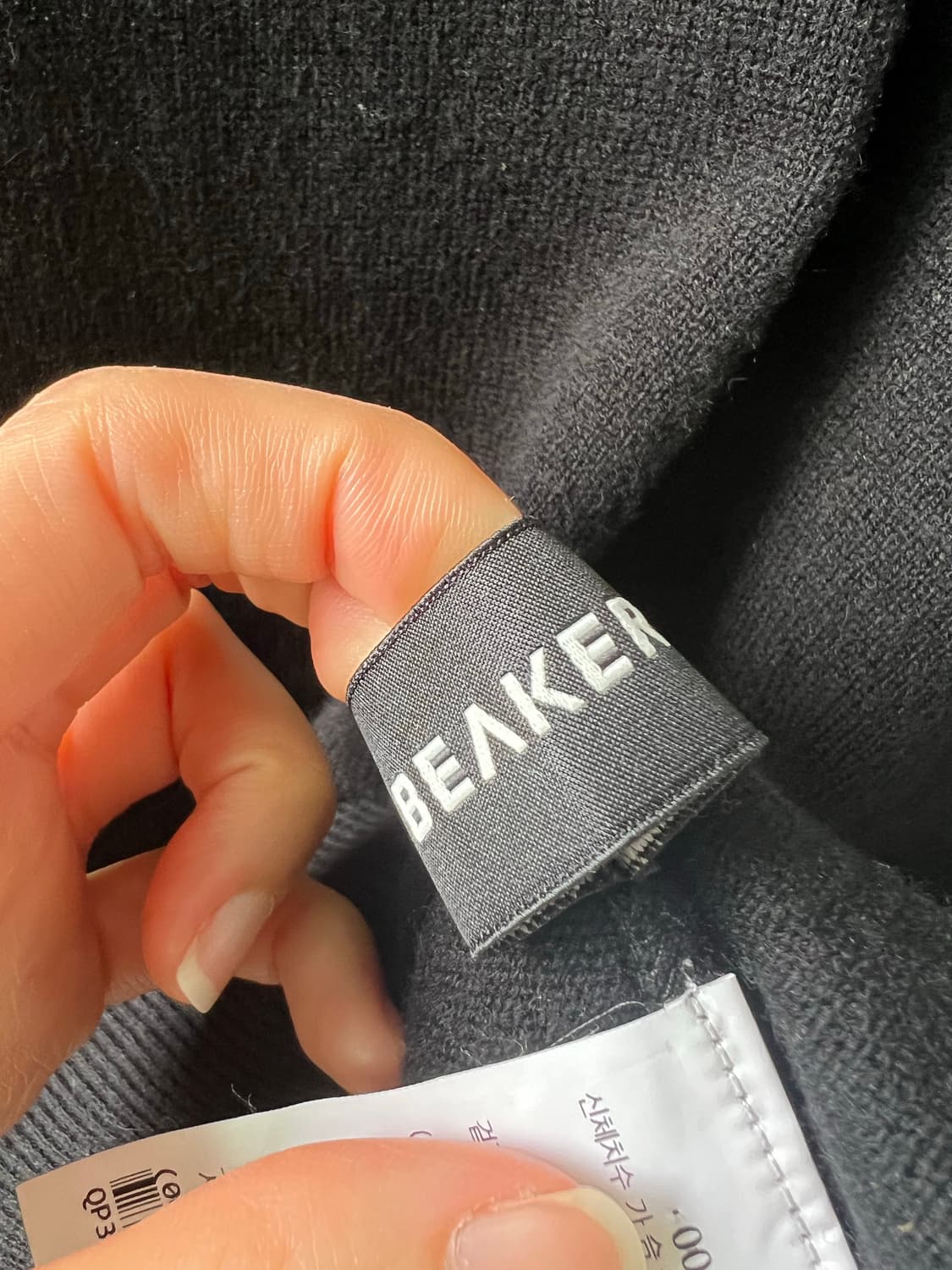 비이커 울 캐시미어 폴라 니트 상품이미지5