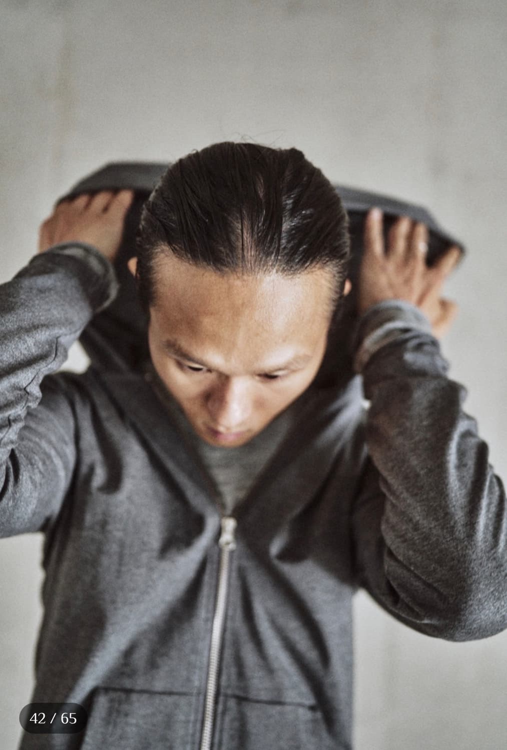 모노 프리베 텍스쳐 후디 집업  상품이미지3