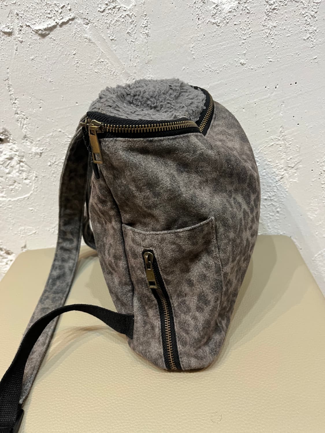 CIAOPANIC JPN 레오파드 플리스 백팩 상품이미지4