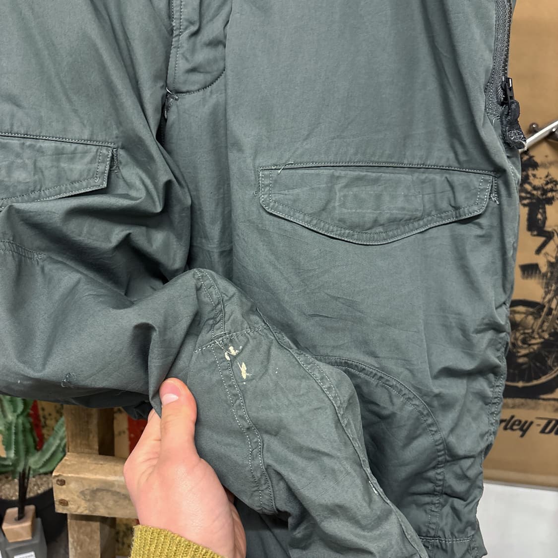 80s 오리지널 공군 F-1B ECW 플라이트 방한 팬츠 N700 상품이미지6