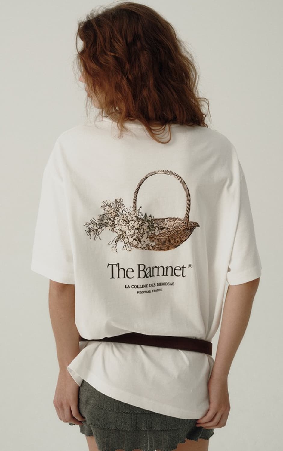 더바넷 Flower Basket T-Shirt_White S 상품이미지4