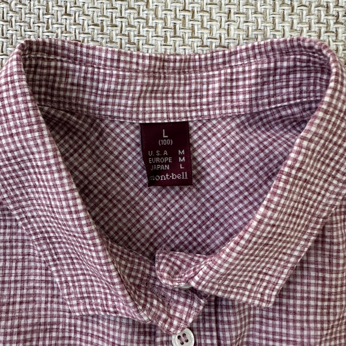L 몽벨 체크 패턴 셔츠 0417D 상품이미지2