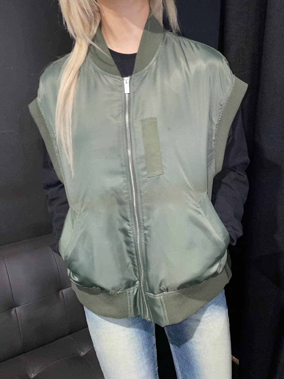 칼라거펠트 항공 점퍼 베스트 상품이미지1