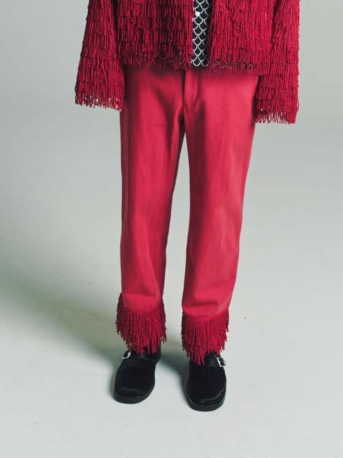 Bode Pink Bullion Fringe Trouser 상품이미지1