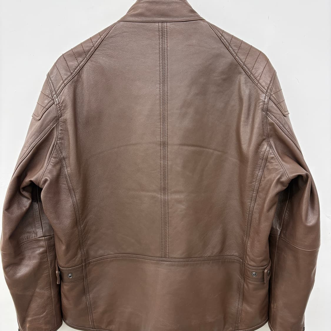 브라운 양가죽 자켓 라이더 스타일 남성 XL 상품이미지6