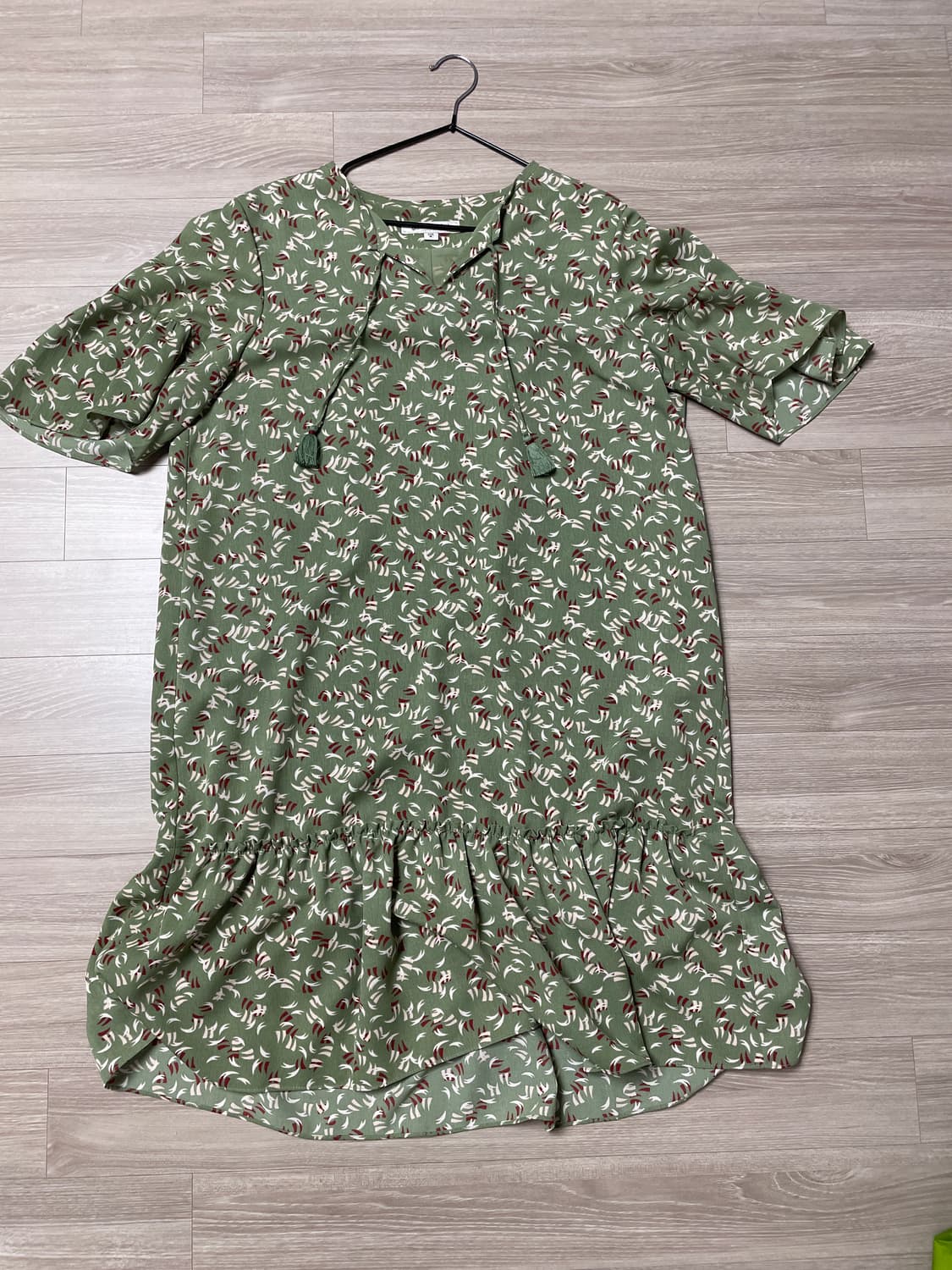 써스데이아일랜드 쉬폰 태슬 원피스 상품이미지1