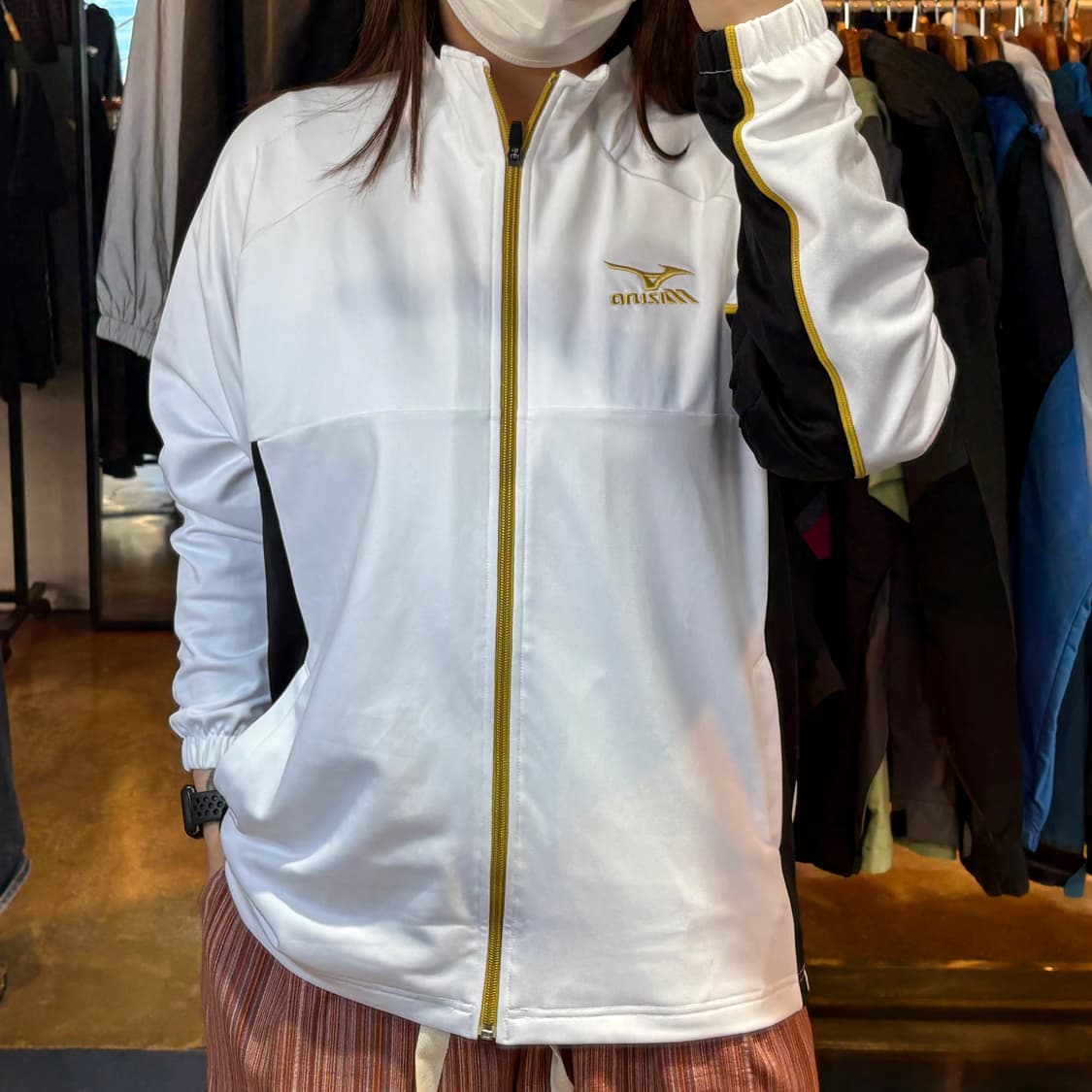 미즈노 배색 트랙탑 상품이미지1