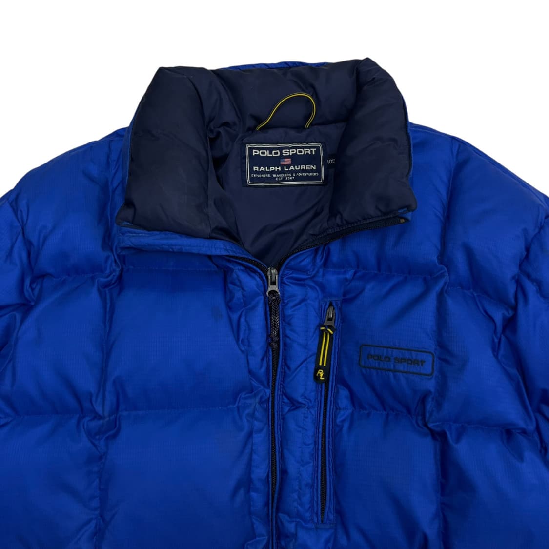 폴로 랄프로렌 로고 코발트블루 투웨이 패딩 105 상품이미지4