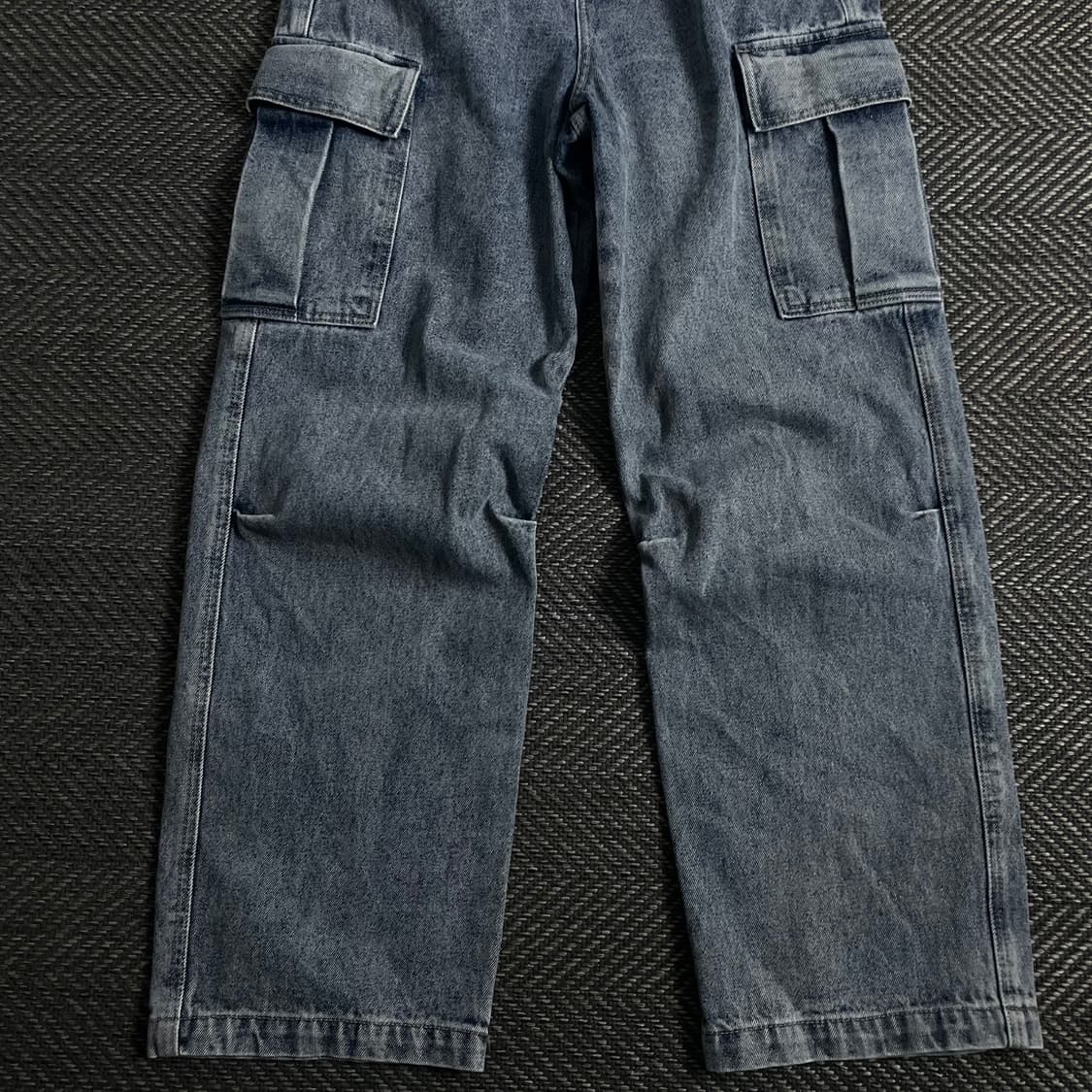 ESN 빈티지 워시드 유틸리티 데님 카고 팬츠 o 4253 상품이미지2