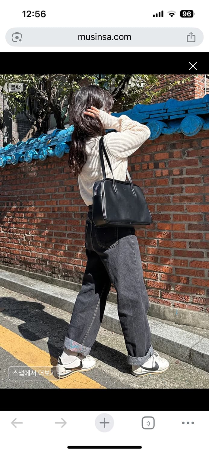 더랩 비건가죽 미뇽 숄더백 상품이미지3