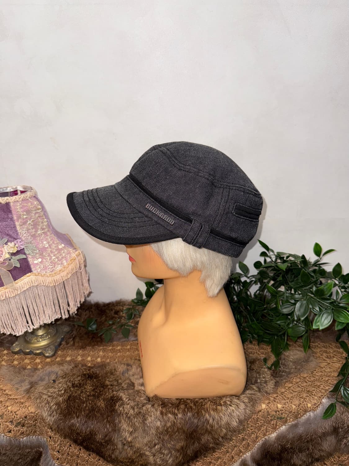 Buckaroo charcoal logo military cap 상품이미지1