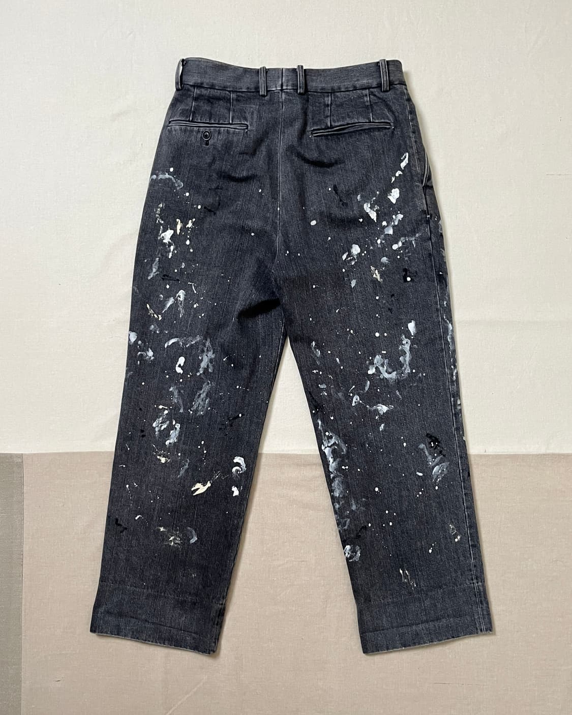 Interim 밀크페인트 블랙데님 슬랙스 상품이미지2