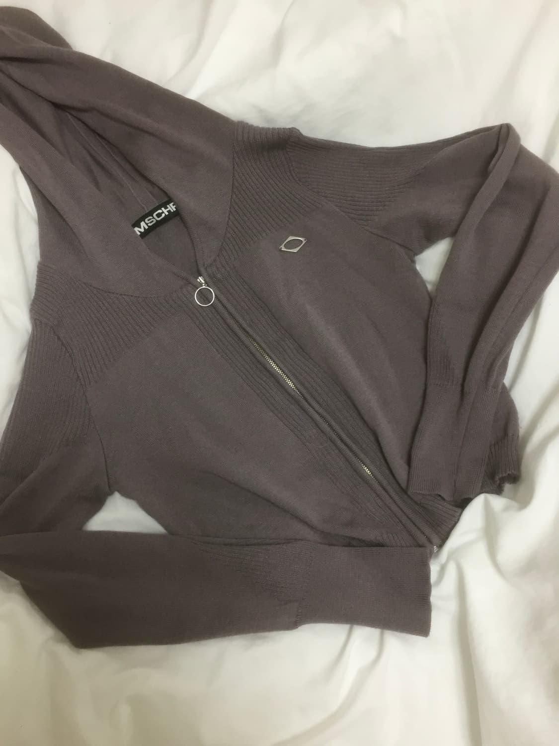 미스치프 롬버스 니트집업  상품이미지1