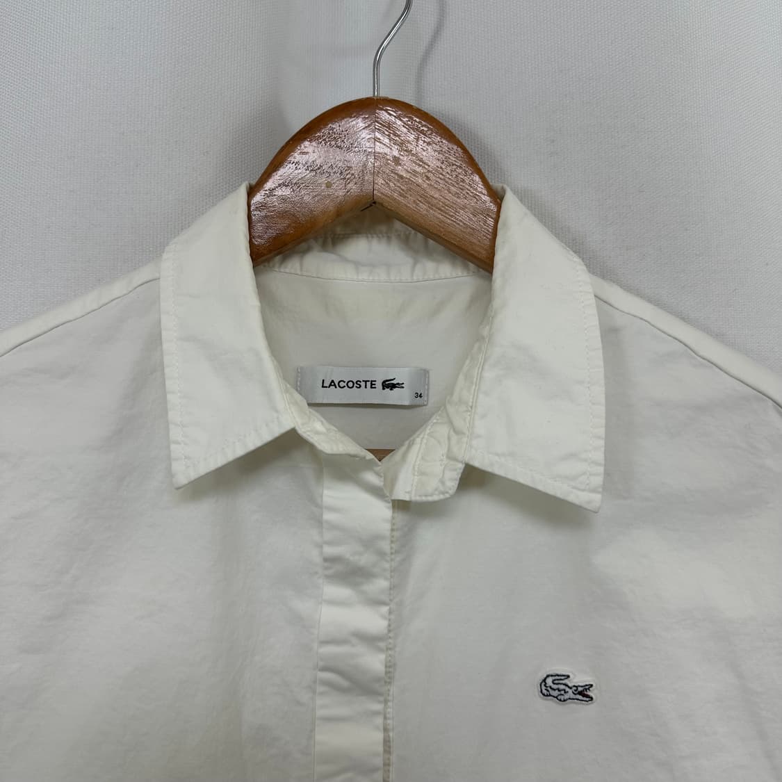   라코스테 여자 셔츠 면원피스 화이트 90(34) 상품이미지2