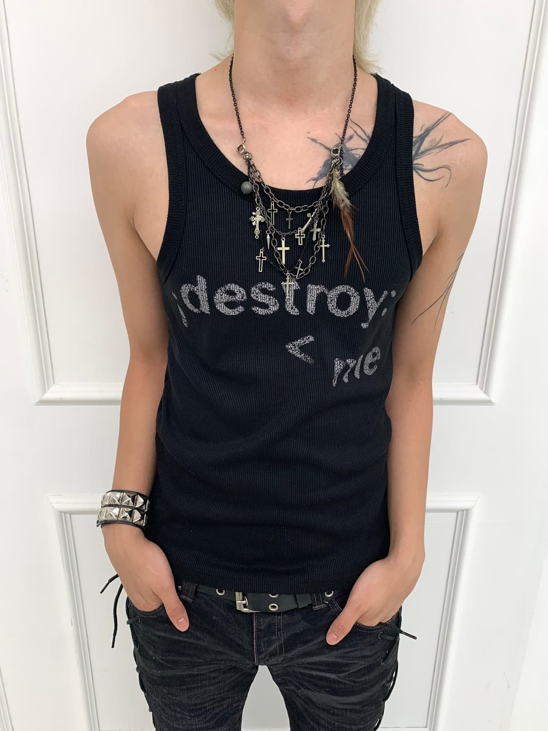 Destroy me tank top  상품이미지1