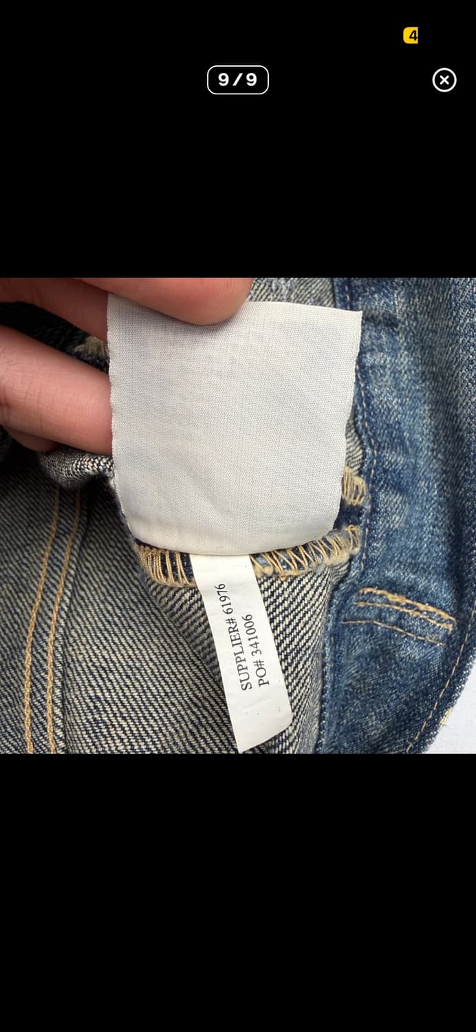 데님앤서플라이 성조기 데님 자켓 S 착샷있음 상품이미지5