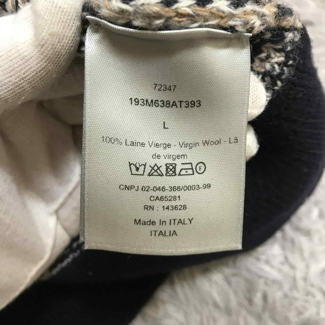 {클로젯}[L]디올 오블리크 자카드 니트 상품이미지4