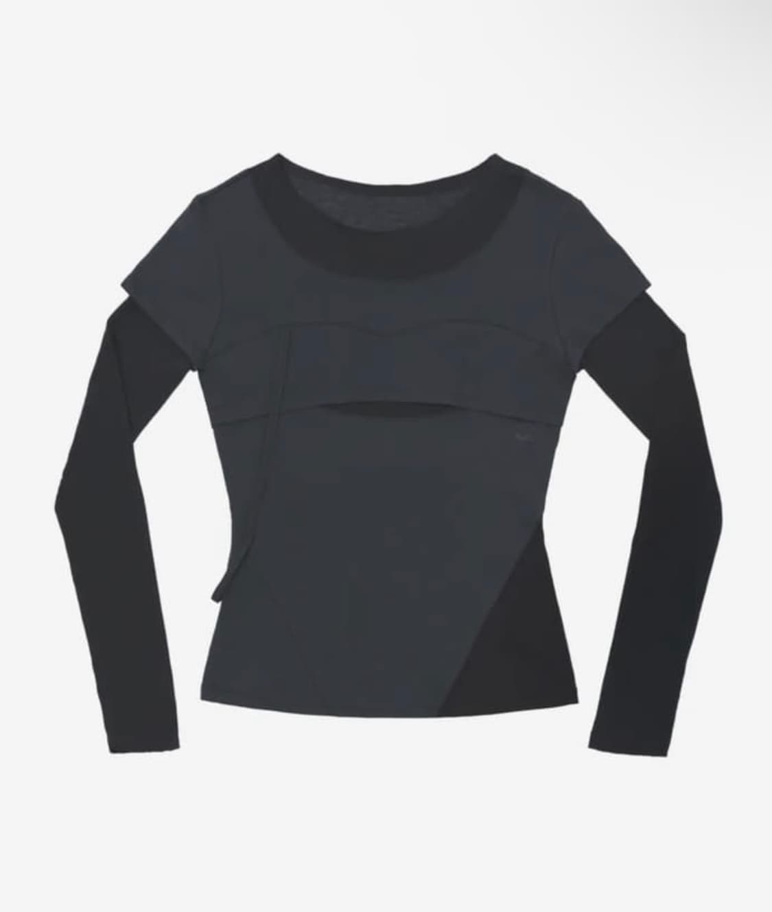 오호스 Layered Shoulder Strap Long Sleeves 상품이미지1