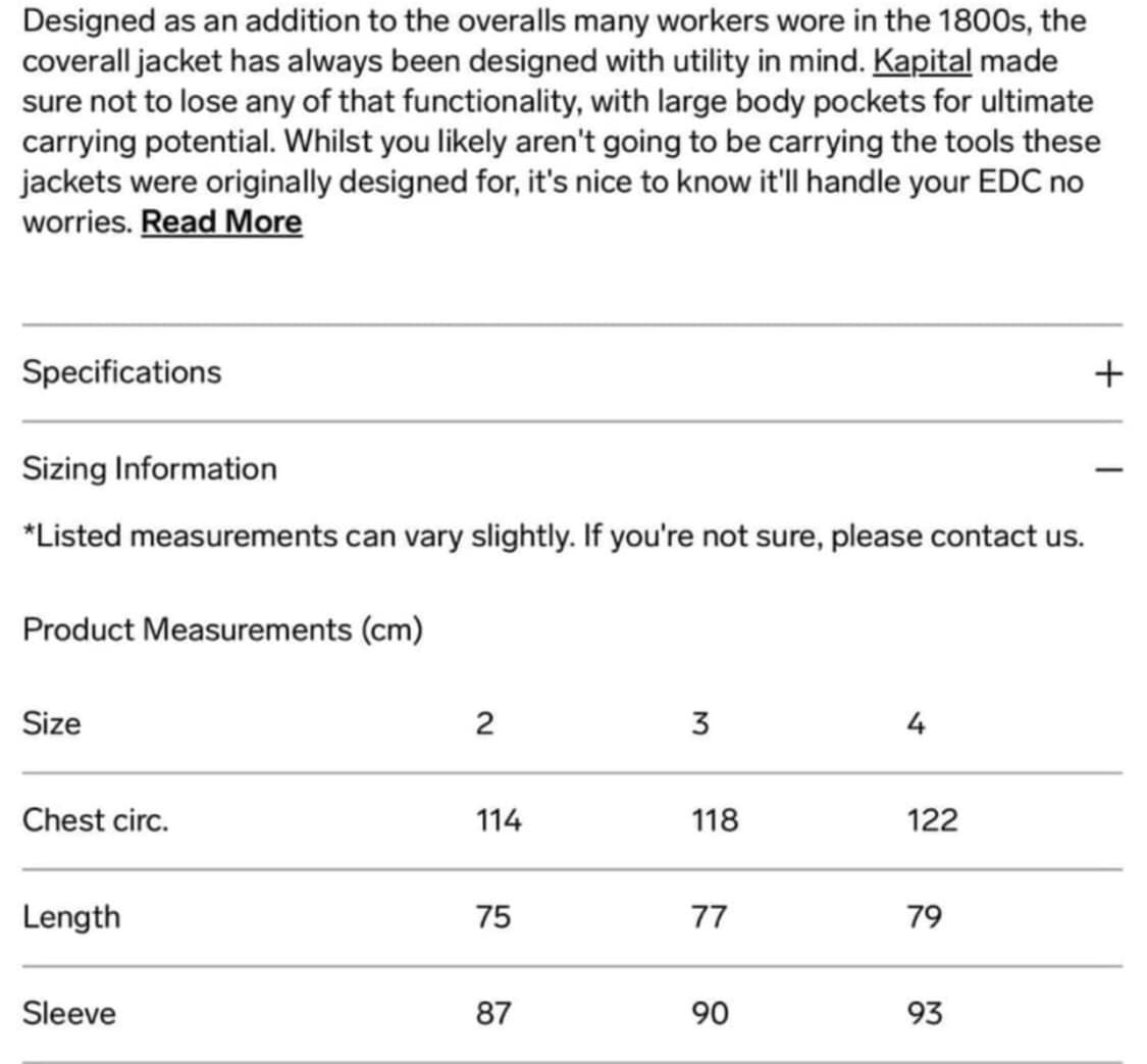KAPITAL 캐피탈 12oz 야자수 커버올 자켓 (4사이즈) 상품이미지5