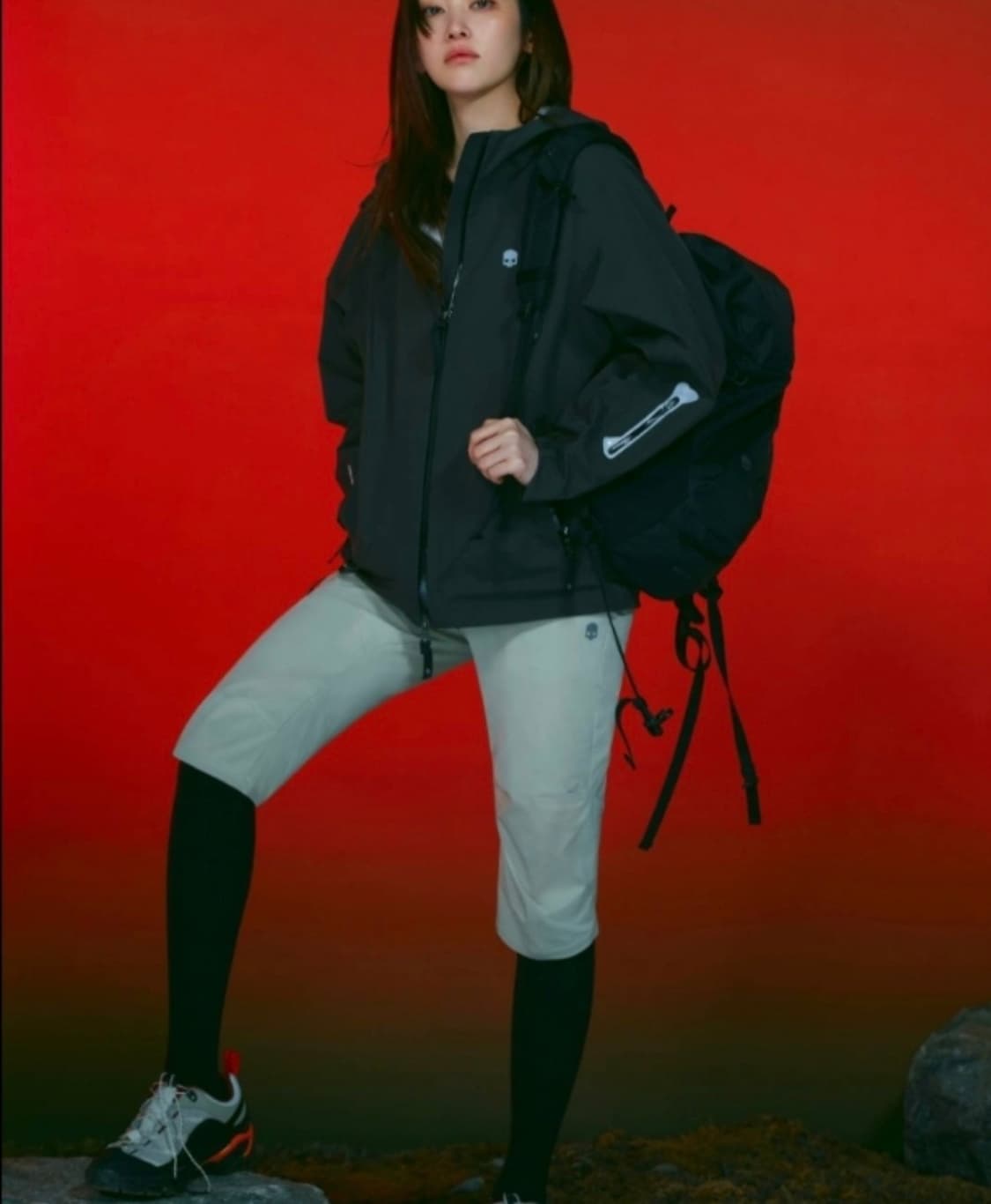 [M]하이드로겐 더미작스 방수 후드자켓/블랙 상품이미지2