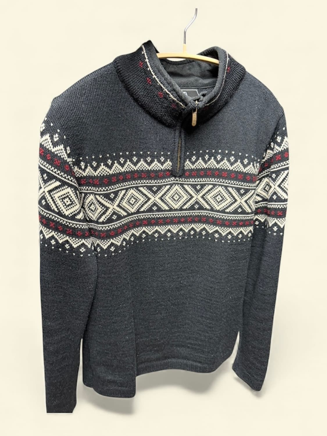 데일 오브 노르웨이 울 100% 페어아일 노르딕 하프집업 니트 상품이미지1