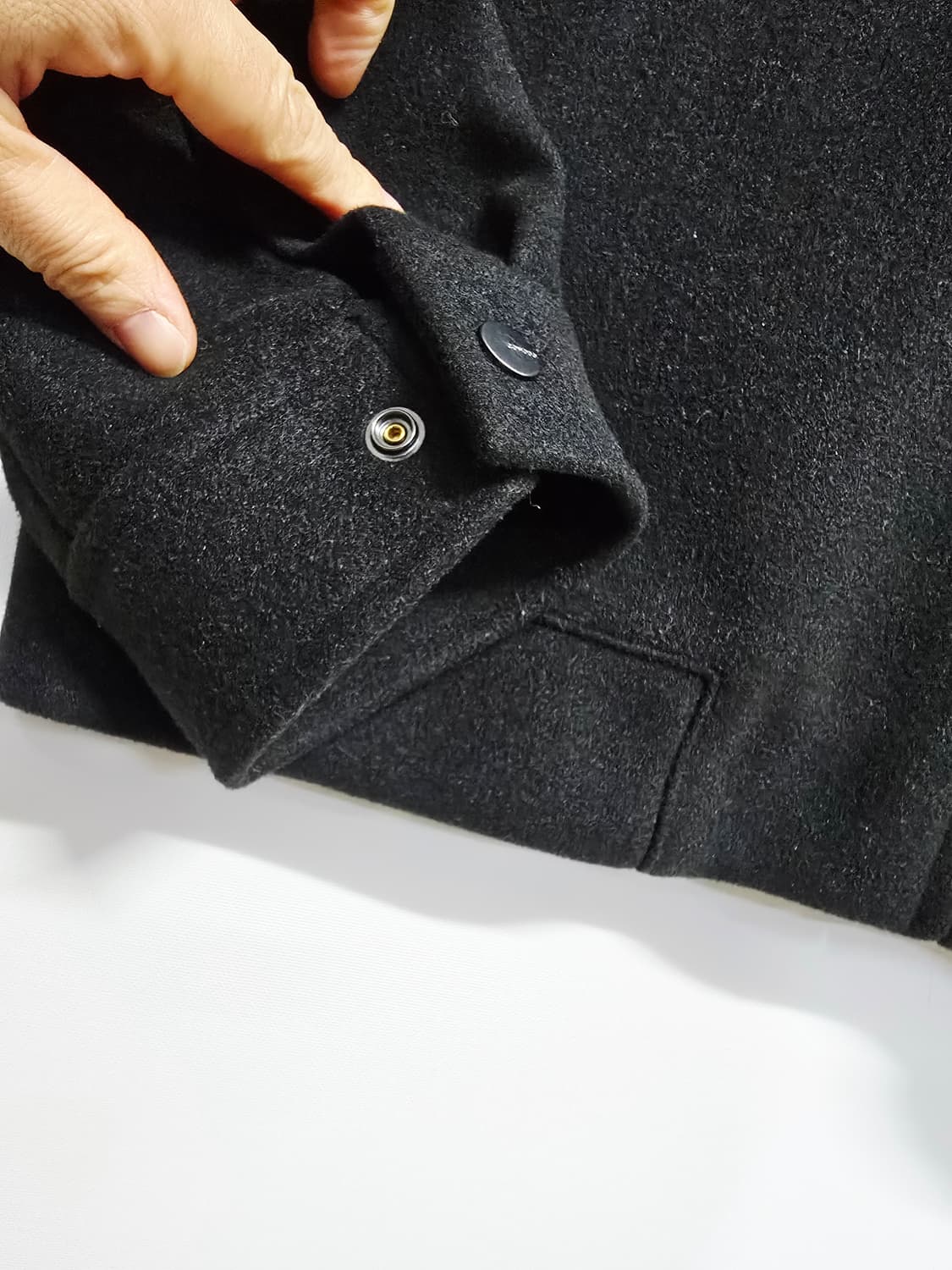 코모도 스퀘어 포켓 블랙 자켓 점퍼105 상품이미지4