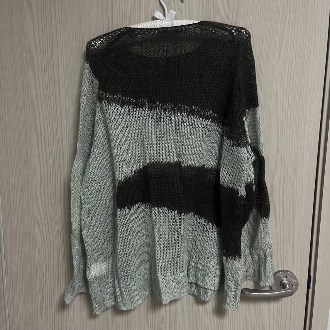 더오픈프로덕트 그물 니트 민트초코 그런지 갸루 상품이미지2