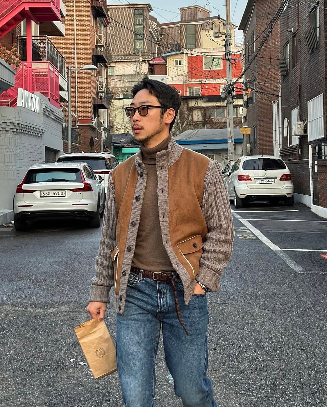 그랑 사쏘 스웨이드 니트자켓 상품이미지3