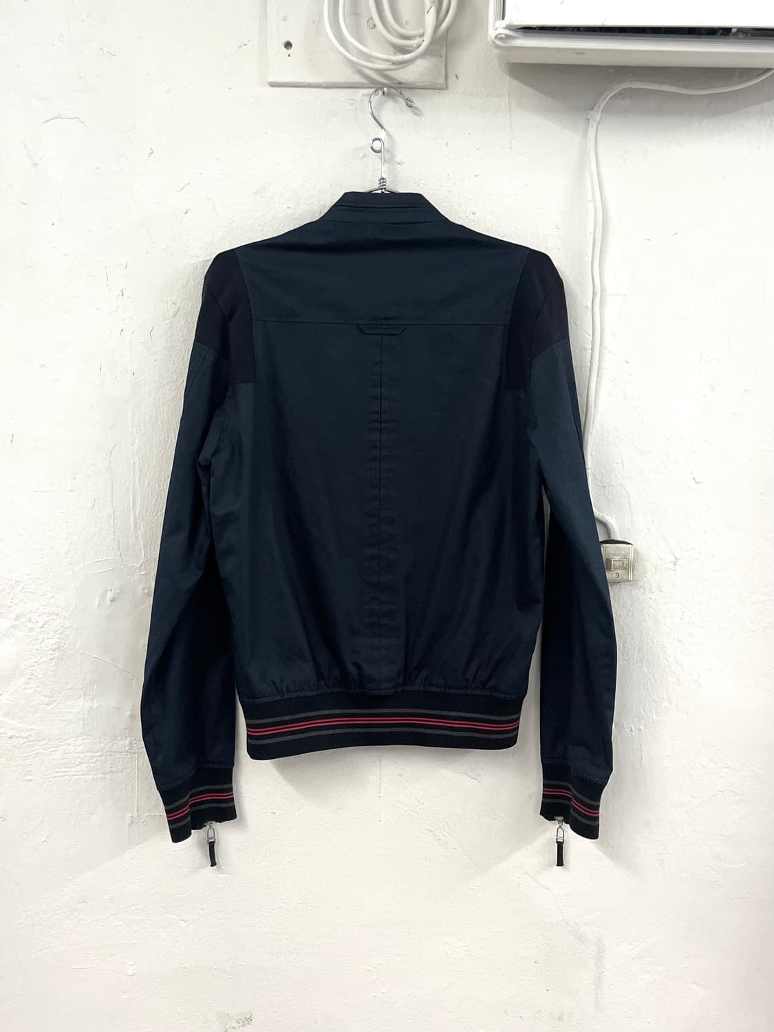 크리스 반 아쉐 2007 멀티 지퍼 코튼 블루종 자켓 상품이미지9