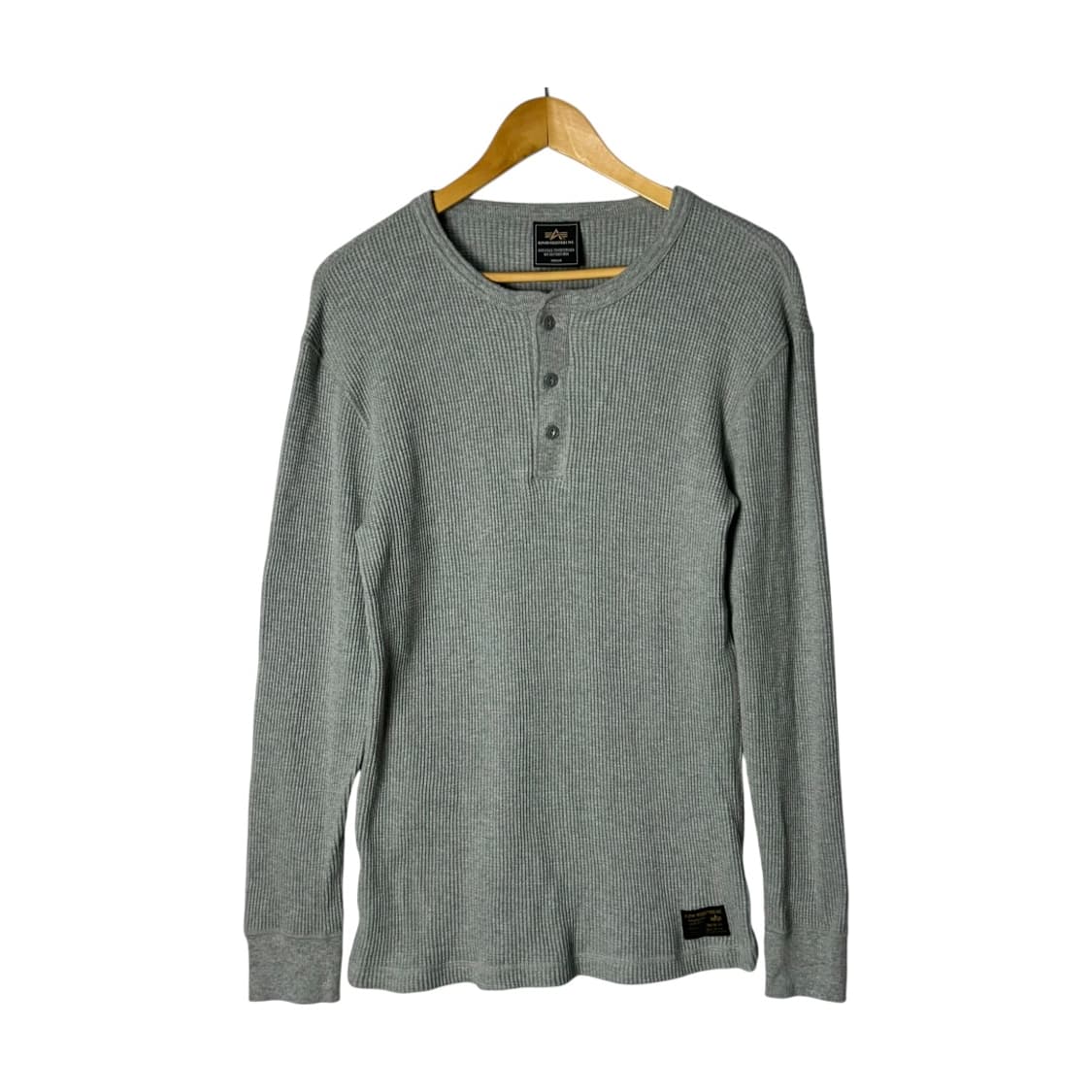 [ALPHA INDUSTRIES] 알파인더스트리 와플 헨리넥 롱슬리브 상품이미지1