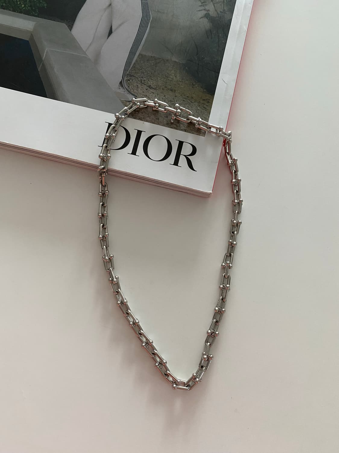 실버톤 링크 체인 목걸이 상품이미지1