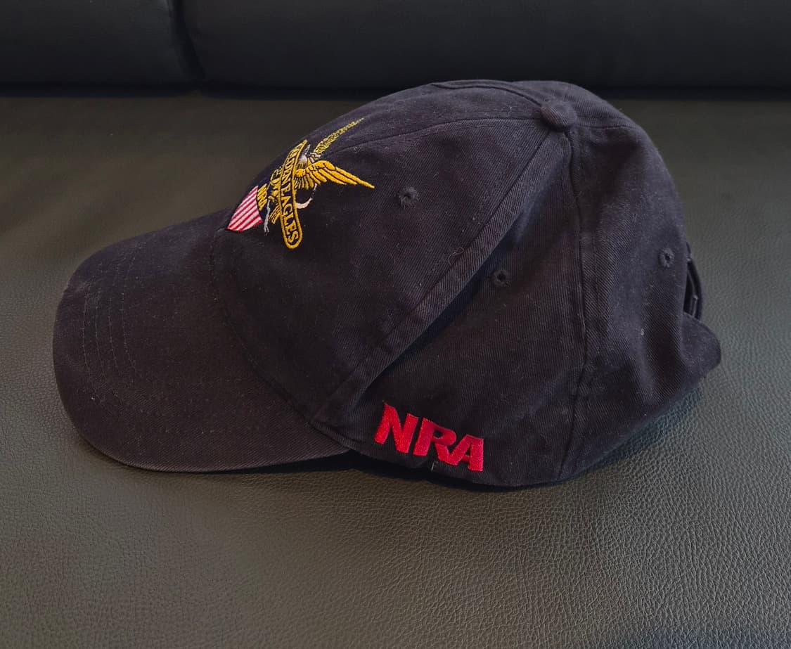 빈티지 NRA 골든이글 6패널 볼캡 블랙 페이디드 컨디션 상품이미지2