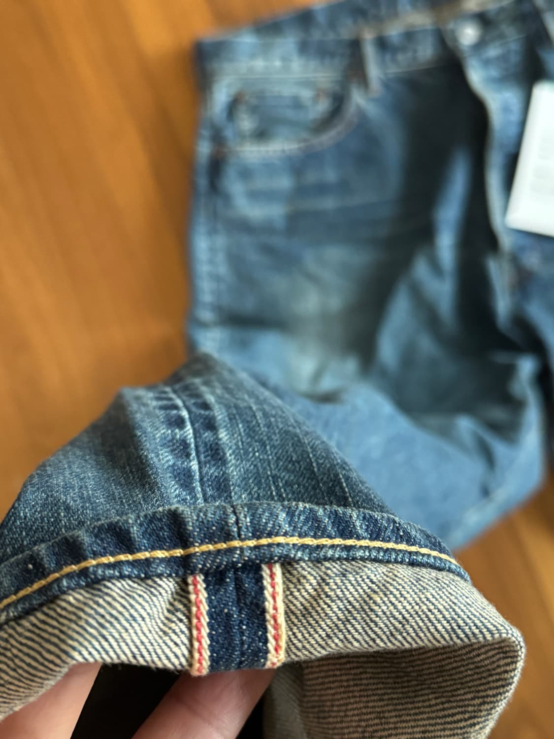 아프레쎄 Washed Wide Denim Pant AP-4002 상품이미지4