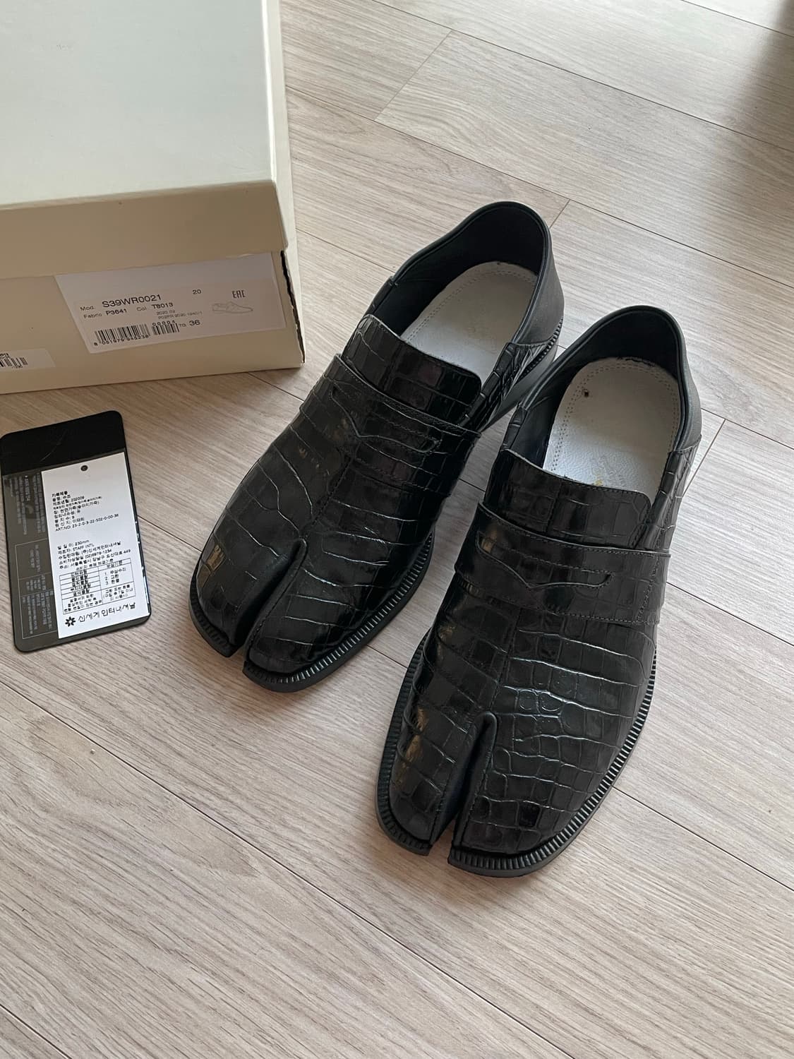 마르지엘라 타비 로퍼 크로커 패턴 36사이즈 상품이미지2