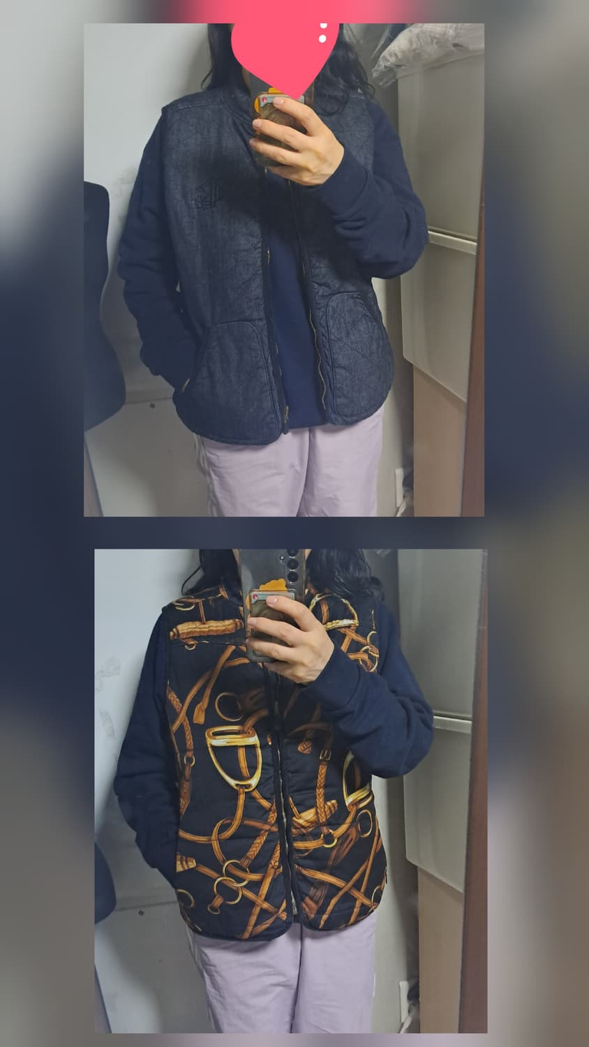 폴로 랄프로렌 양면 리버시블 퀼팅 조끼 베스트 XL 약 66~77 상품이미지10