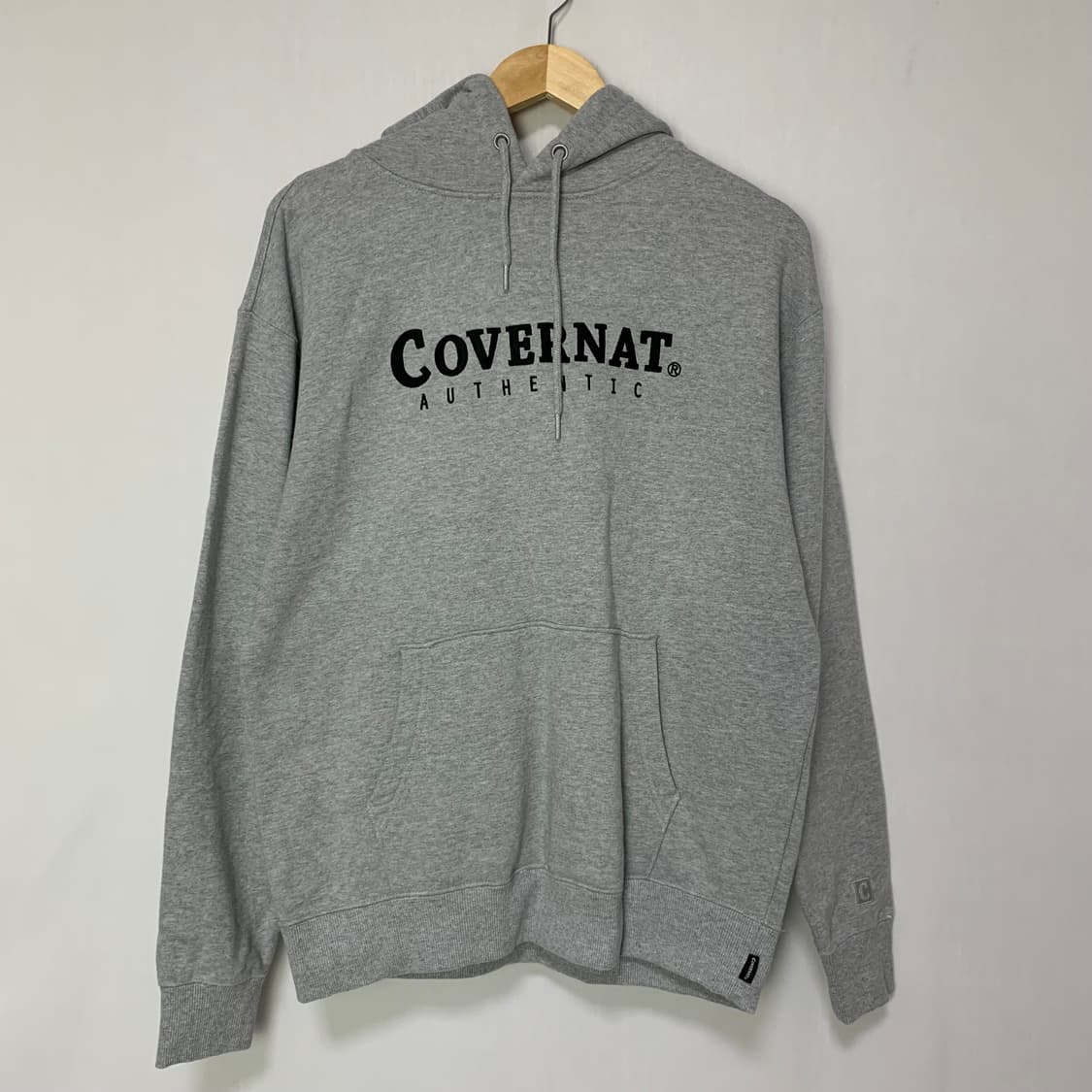 커버낫 빈티지 로고 후드티 그레이 S 남녀공용 상품이미지2