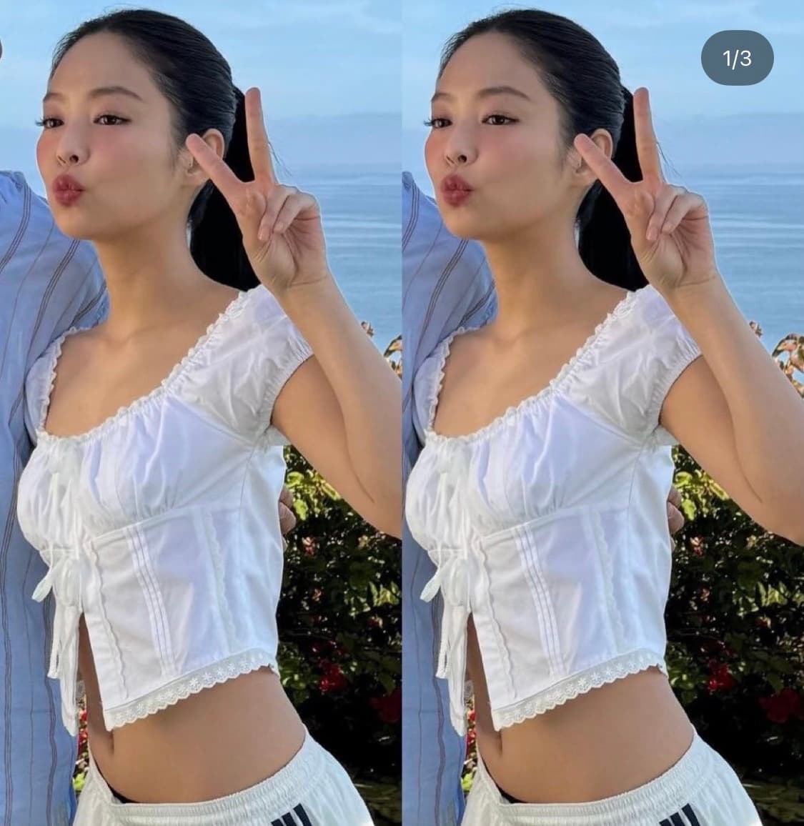 제니착용)러브바이비너스 델핀 보우 탑 상품이미지1