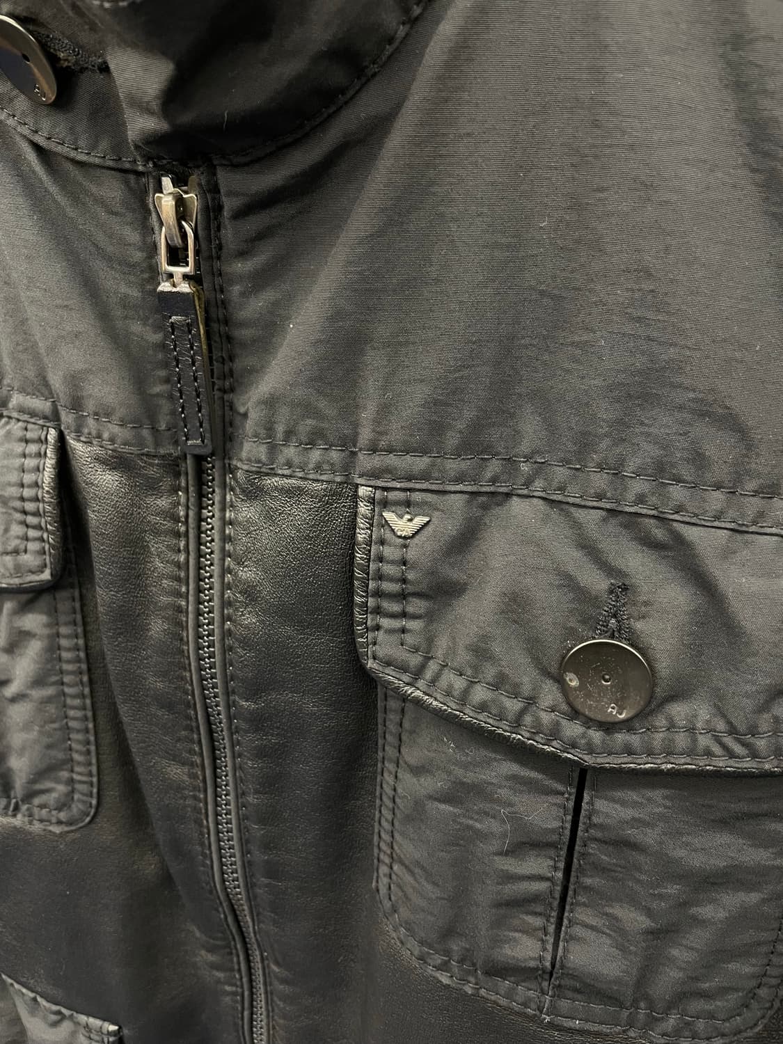 AJ 아르마니진스 레더믹스 투웨이 자켓 상품이미지7