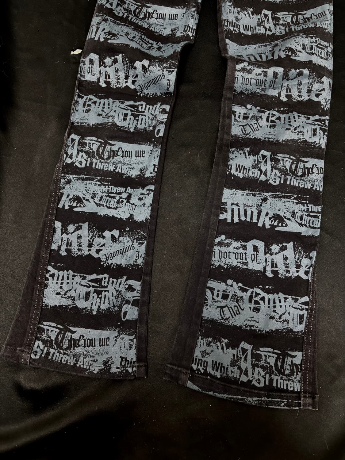 [ALGONQUINS] 00’s Punk Print Boots Cut S 상품이미지2