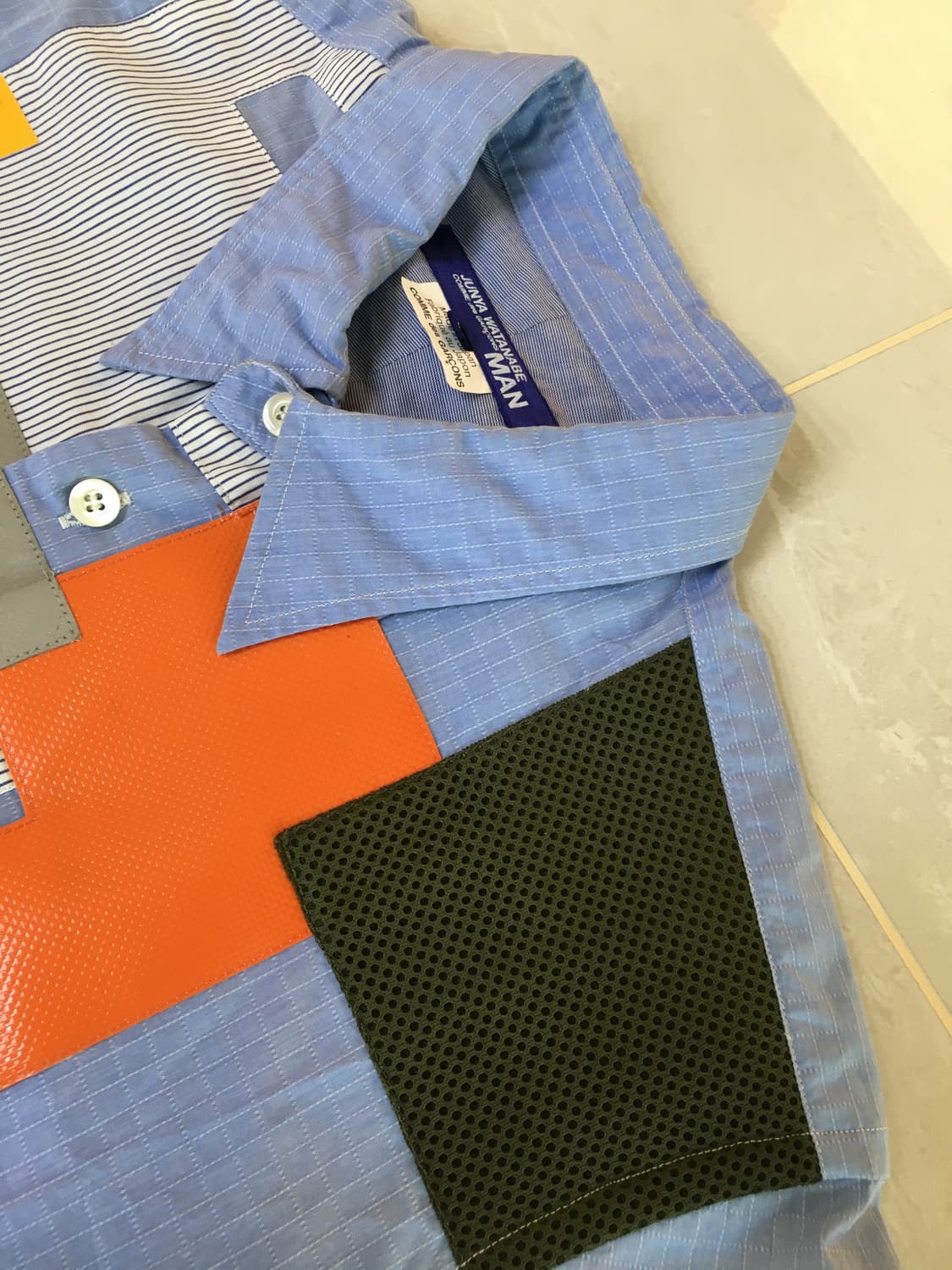 준야 와나타베 꼼데가르송 패치워크 셔츠 상품이미지4