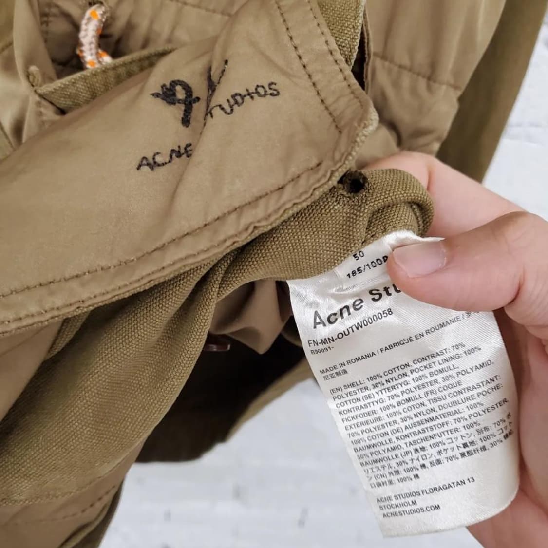 아크네 투톤 후드자켓 상품이미지7