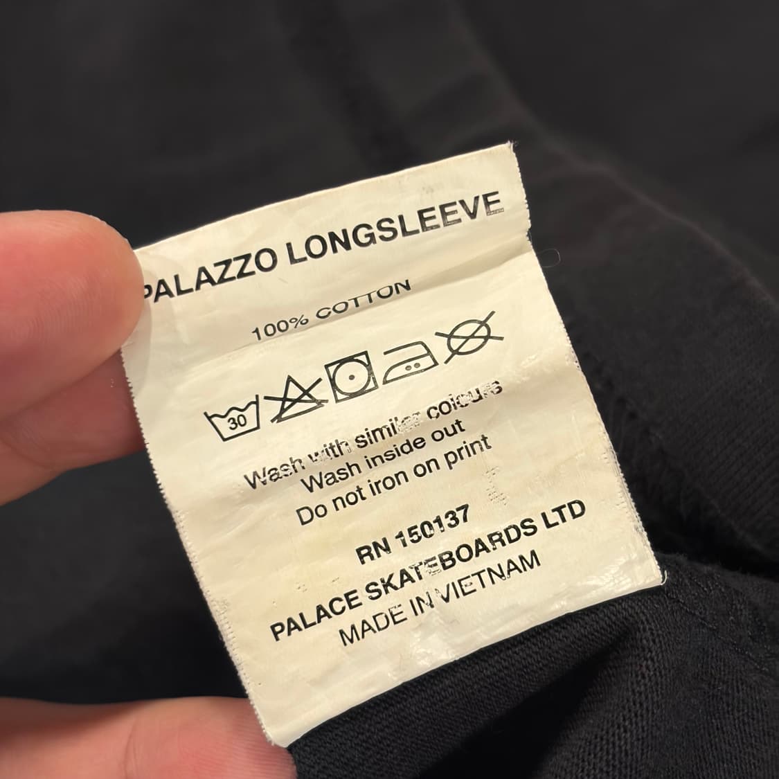 [L] 18ss 팔라스 블랙 롱슬리브 티셔츠 B624 상품이미지8