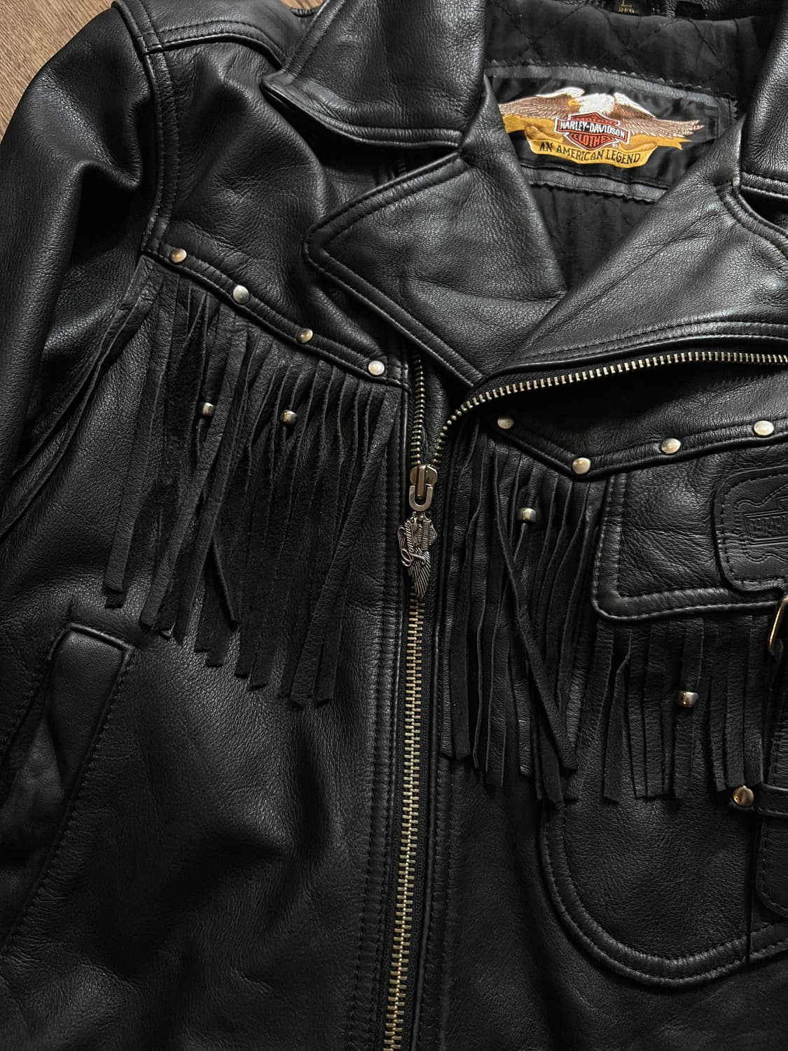 [L]90's 할리데이비슨 로드킹 프린지 라이더 자켓 상품이미지3