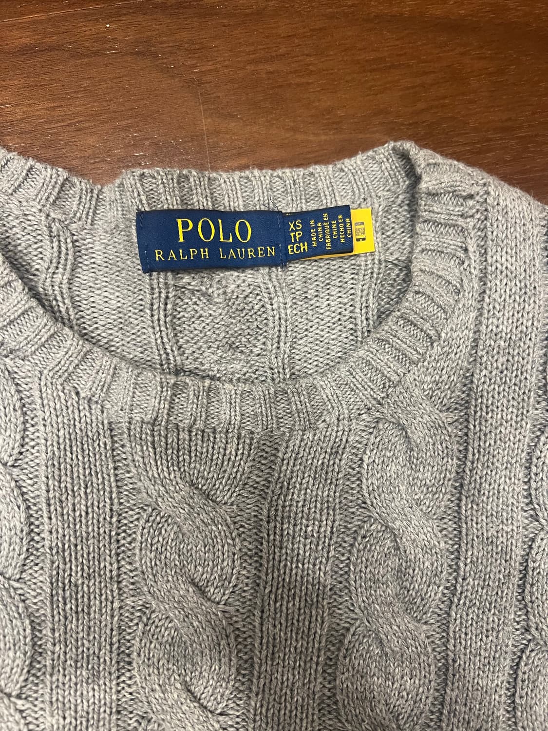 (해외판) 폴로 랄프로렌 케이블 크루넥 니트 (XS) 상품이미지2