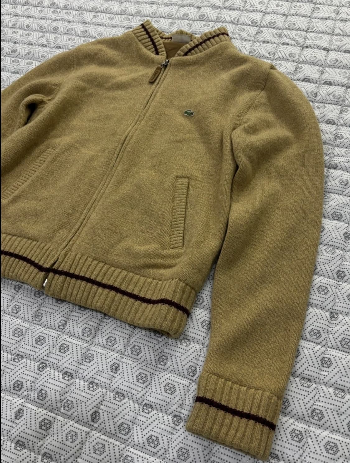 라코스테 니트 집업 가디건 ~55반 상품이미지3