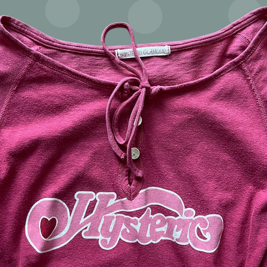 히스테릭 글래머 로고 핑크 롱슬리브 상품이미지6
