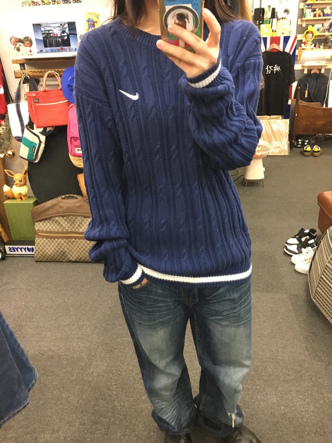 90's 나이키 케이블 니트 상품이미지7
