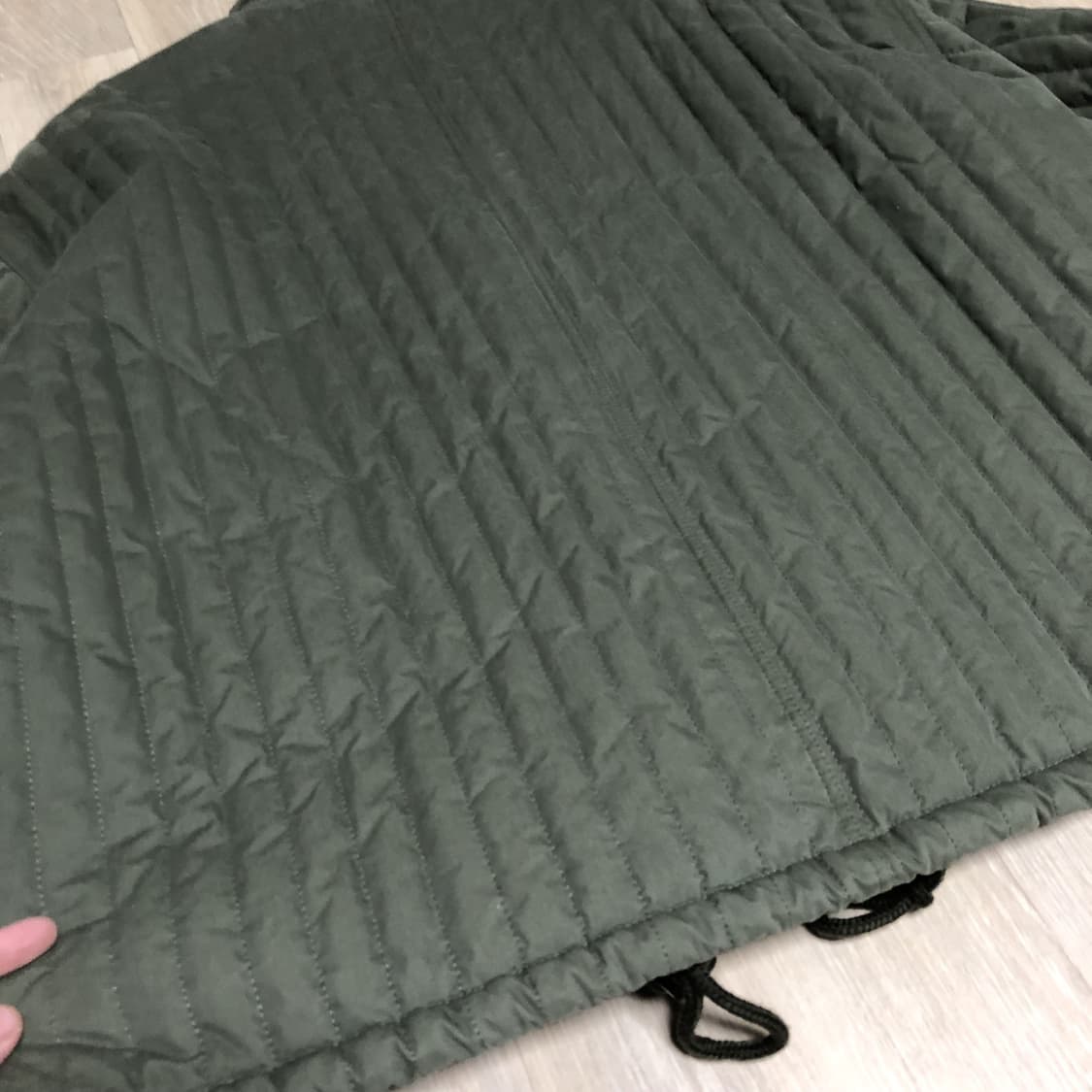 (105-110) 파머스 마켓 퀼티드 숏 피시테일 파카 올리브 숏 개파카 상품이미지8