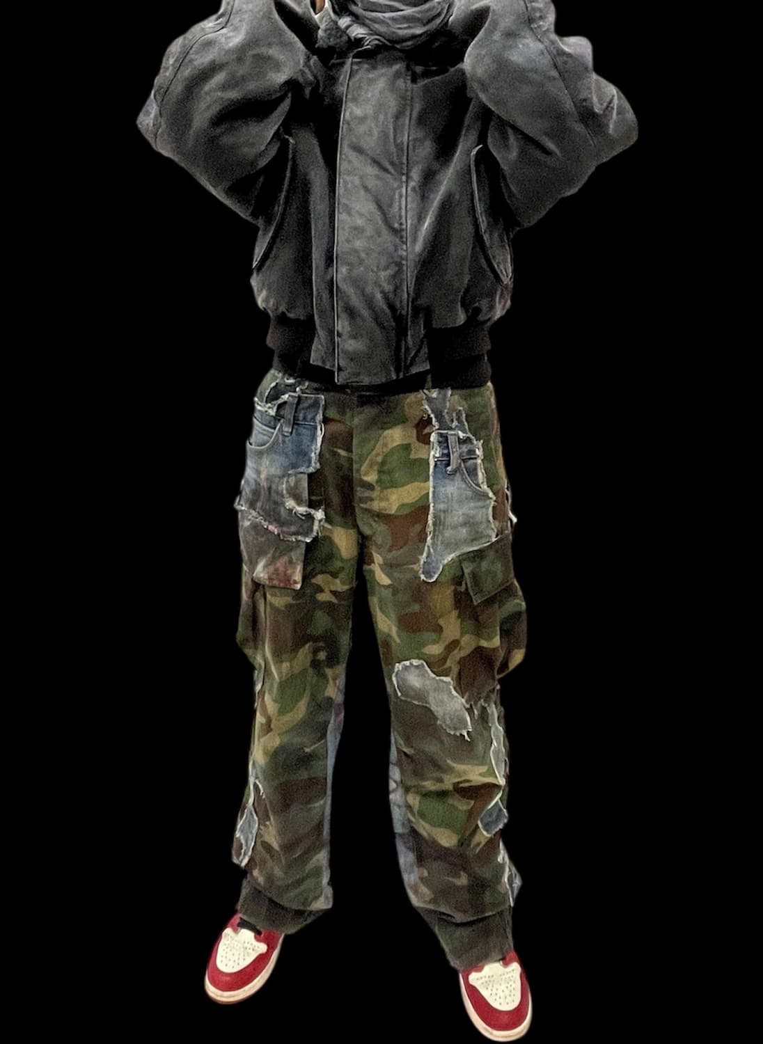 [OS] 빈티지 아카이브 유스 사이드 데님 카모플라쥬 팬츠 상품이미지6