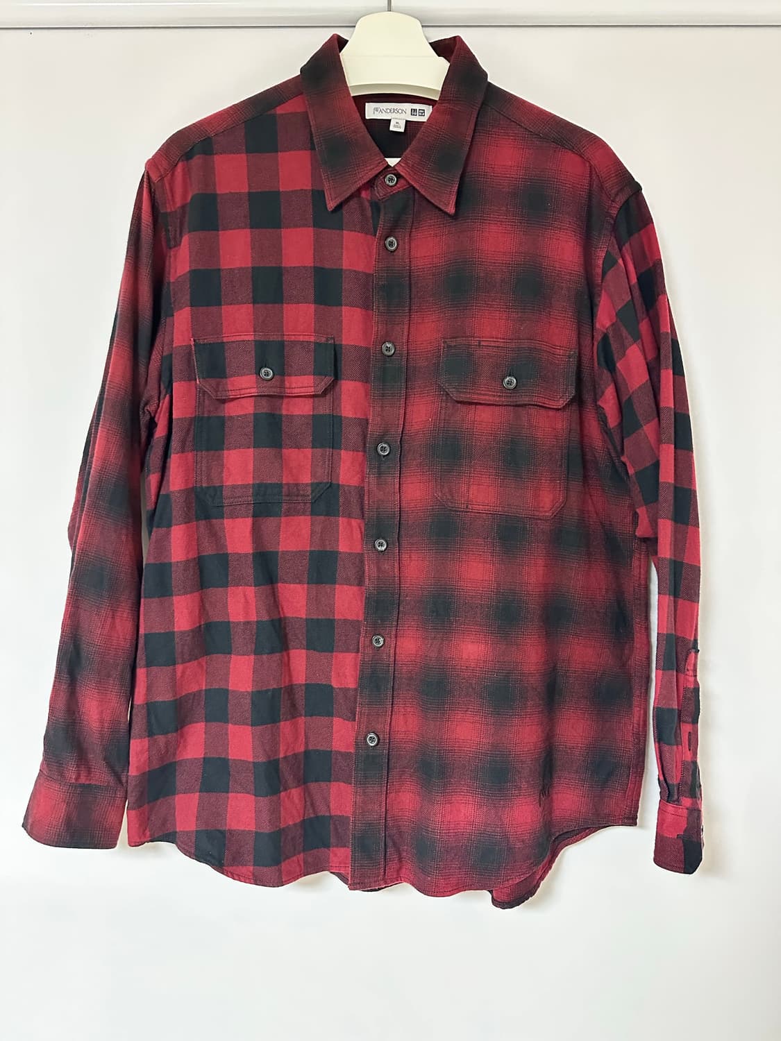 JW 앤더슨 X 유니클로 체크셔츠 (XL) 상품이미지1